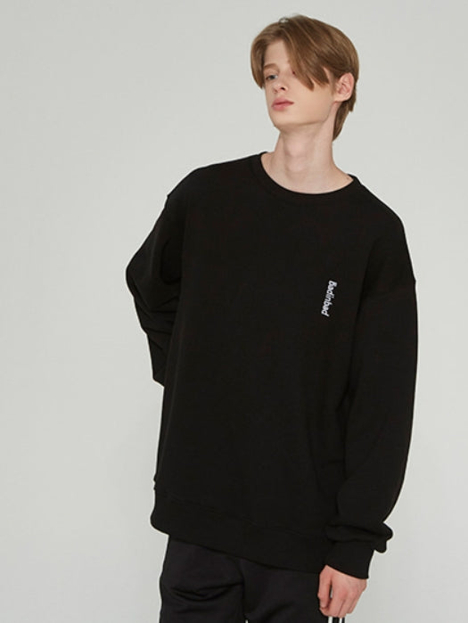 ベドインベド(BADINBAD) BASIC LOGO SWEATSHIRT_BLACK