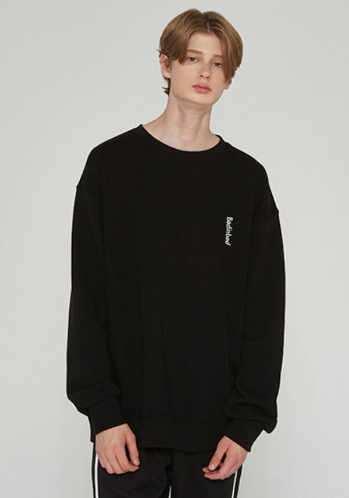 ベドインベド(BADINBAD) BASIC LOGO SWEATSHIRT_BLACK