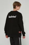 ベドインベド(BADINBAD) BASIC LOGO SWEATSHIRT_BLACK