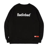 ベドインベド(BADINBAD) BASIC LOGO SWEATSHIRT_BLACK