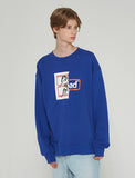 ベドインベド(BADINBAD) HALF LOGO SWEATSHIRT_BLUE