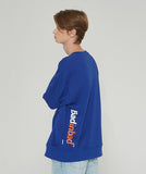 ベドインベド(BADINBAD) HALF LOGO SWEATSHIRT_BLUE