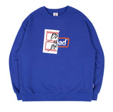 ベドインベド(BADINBAD) HALF LOGO SWEATSHIRT_BLUE