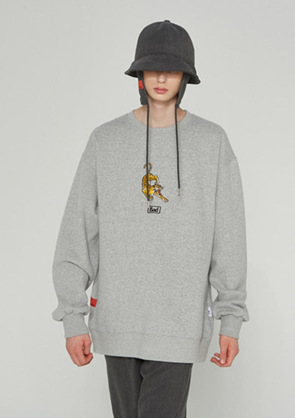 ベドインベド(BADINBAD) ALTAICA TIGER SWEATSHIRT_GREY