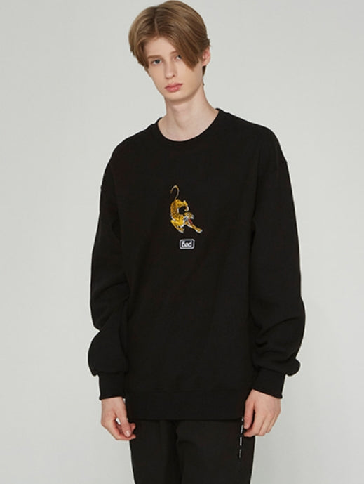 ベドインベド(BADINBAD) ALTAICA TIGER SWEATSHIRT_BLACK