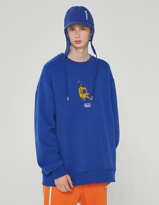 ベドインベド(BADINBAD) ALTAICA TIGER SWEATSHIRT_BLUE