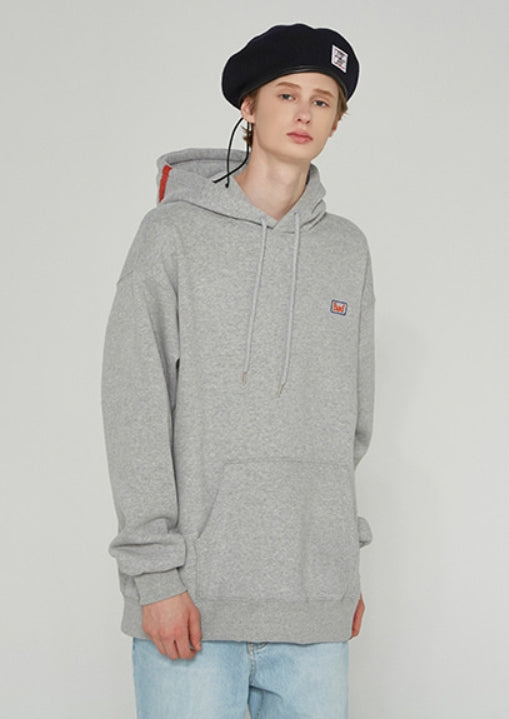 ベドインベド(BADINBAD) MULTI LOGO HOODIE_GREY