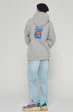 ベドインベド(BADINBAD) MULTI LOGO HOODIE_GREY