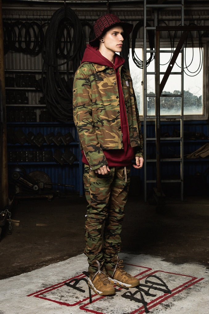 ベドインベド(BADINBAD) Tabs Logo Washing jacket_Camo