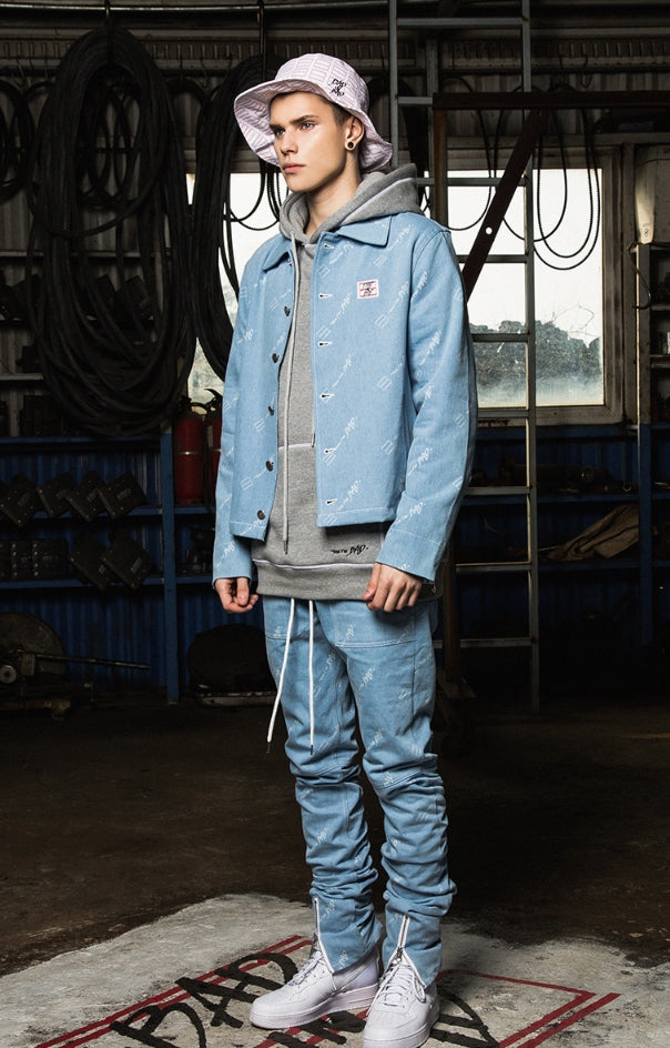 ベドインベド(BADINBAD) Tabs Logo Washing jacket_Blue