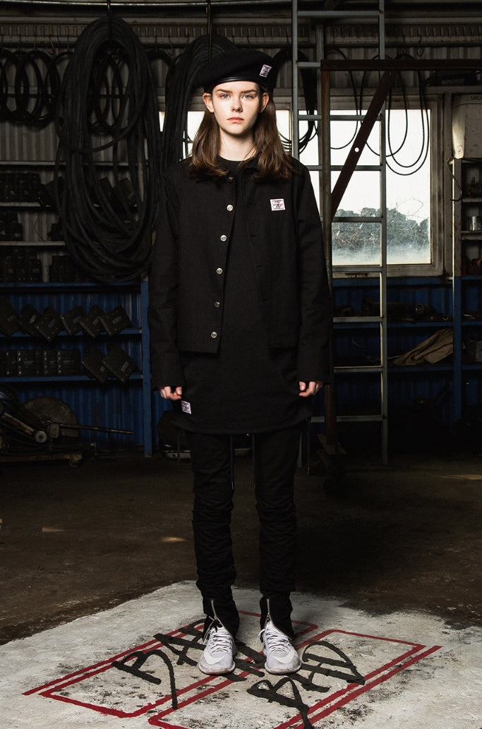 ベドインベド(BADINBAD) Tabs Logo Washing jacket_Black