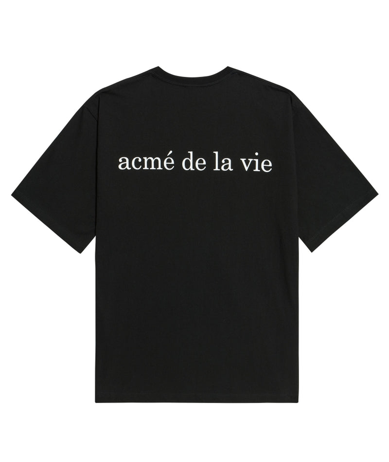 アクメドラビ(acme' de la vie) ADLV BABY FACE SHORT SLEEVE T-SHIRT BLACK SUPERMAN