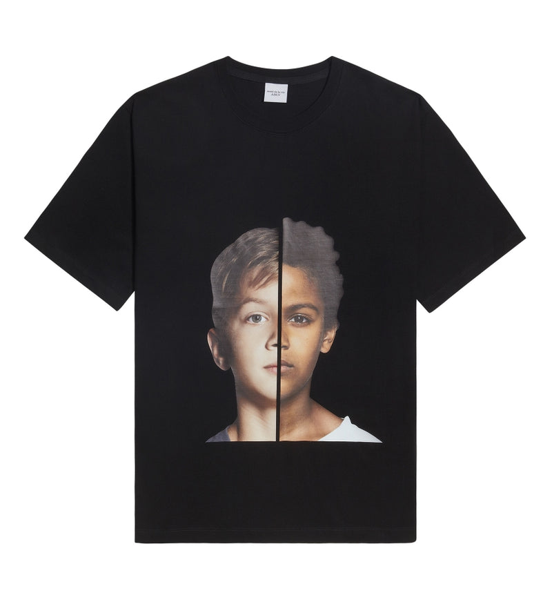 アクメドラビ(acme' de la vie) ADLV BABY FACE SHORT SLEEVE T-SHIRT BLACK TWO BOYS