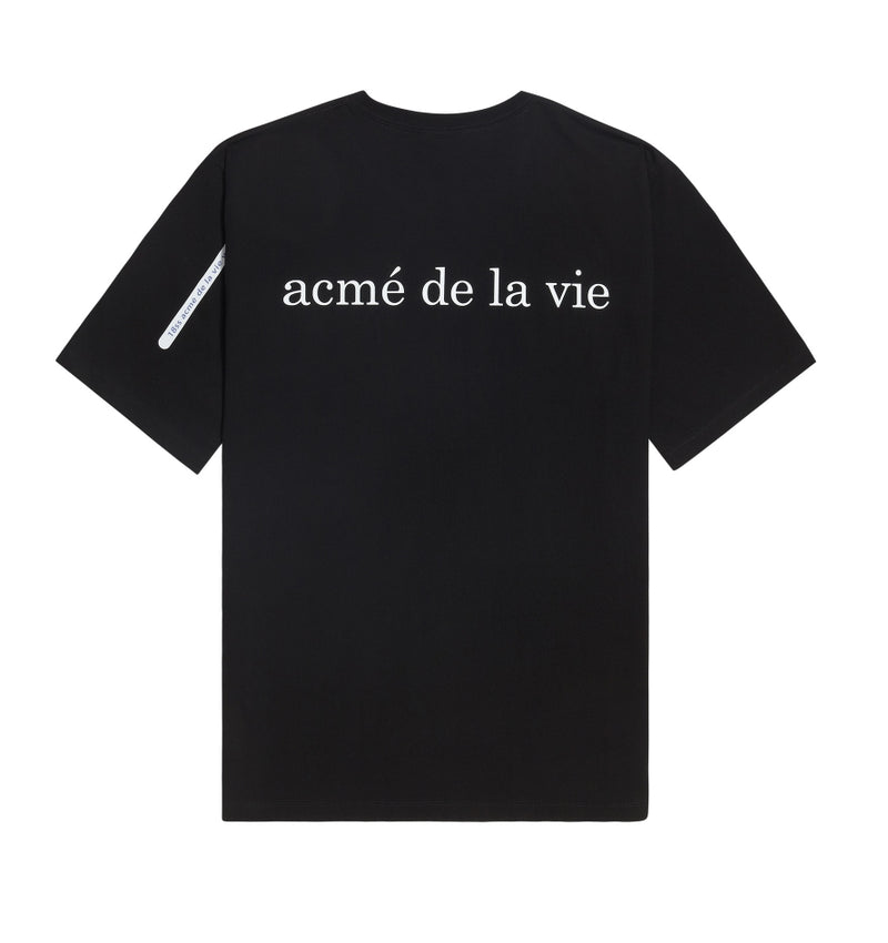 アクメドラビ(acme' de la vie) ADLV BABY FACE SHORT SLEEVE T-SHIRT BLACK TWO BOYS
