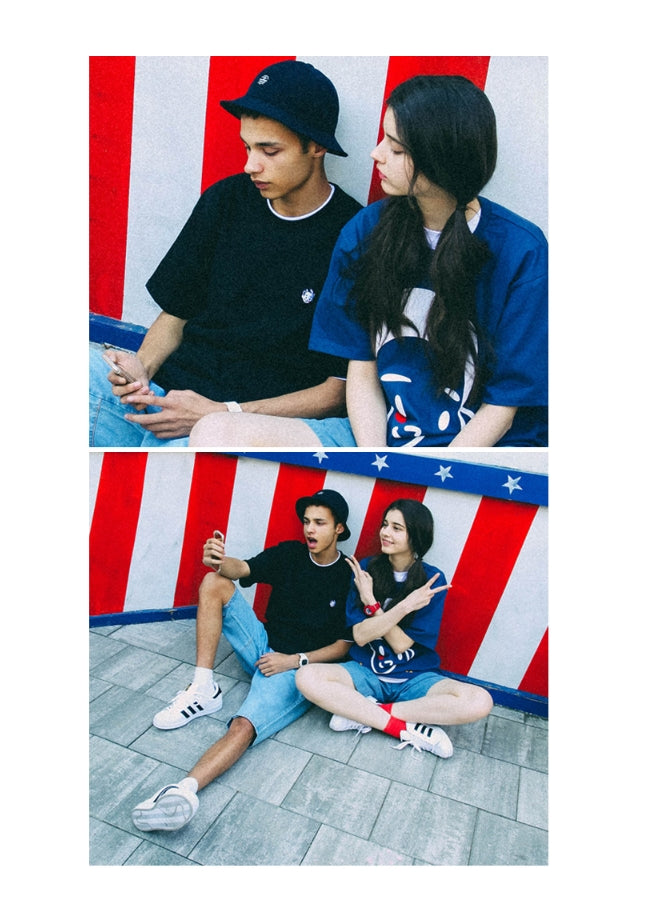 パーステップ(PERSTEP) Good Smile Short Sleeve T-Shirt 3種 KHST4071