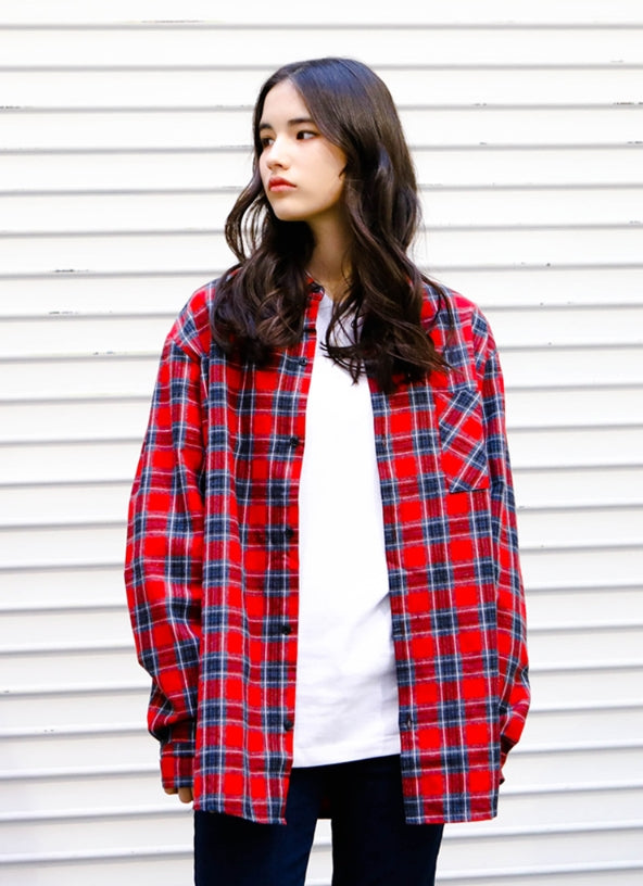 パーステップ(PERSTEP) Grand loose fit shirt 2color SMLS4097