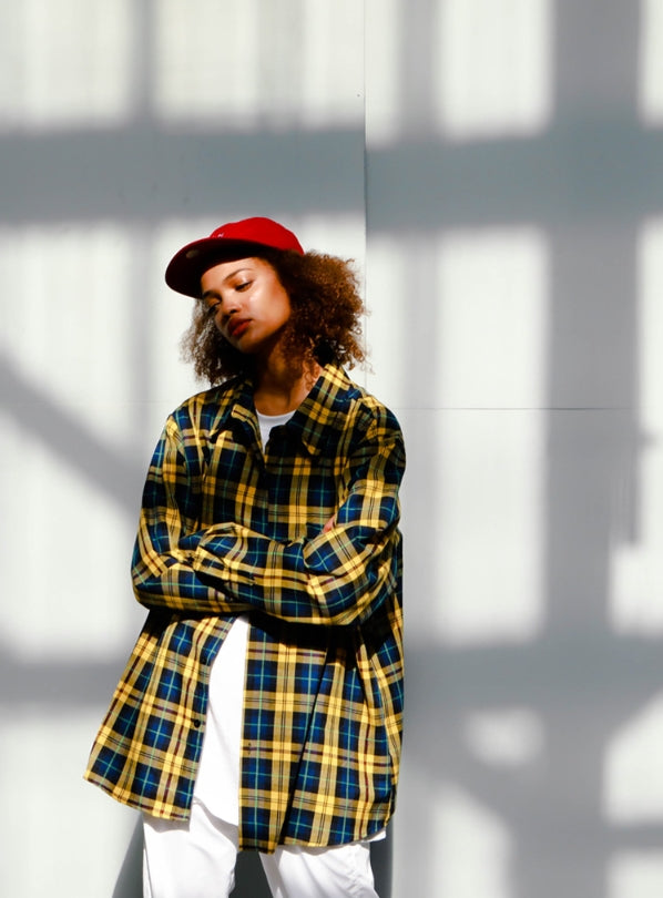 パーステップ(PERSTEP) Big Plaid Loose fit Shirt 3color SMLS4130