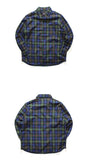 パーステップ(PERSTEP) Big Plaid Loose fit Shirt 3color SMLS4130