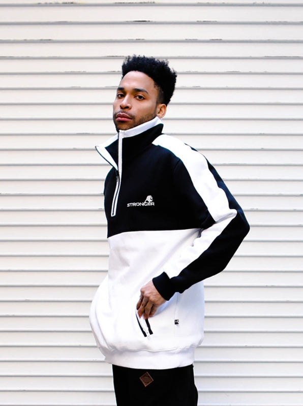 パーステップ(PERSTEP) Zipper Stripe Sweatshirt 3color SMMT4110