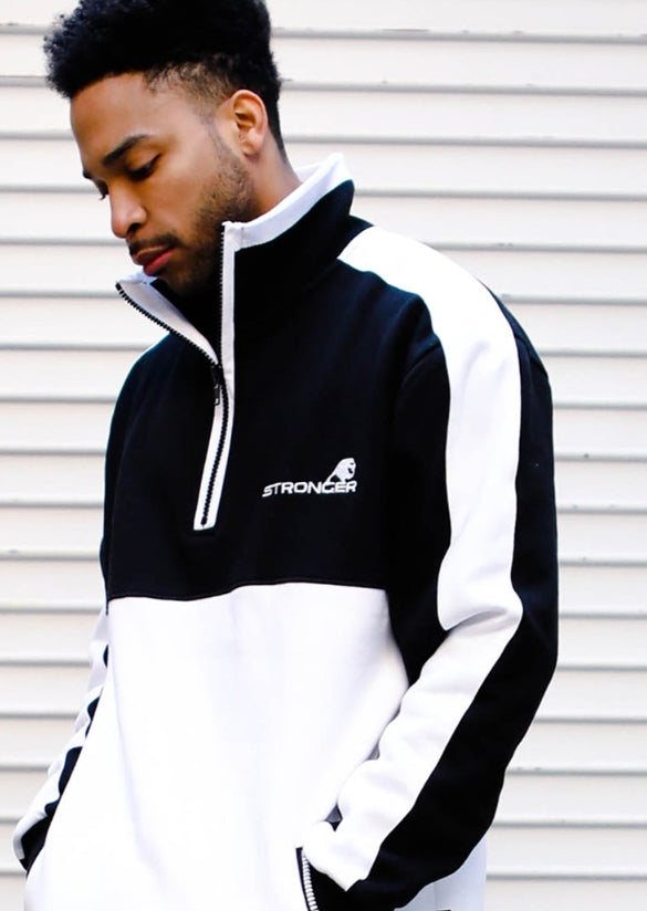 パーステップ(PERSTEP) Zipper Stripe Sweatshirt 3color SMMT4110