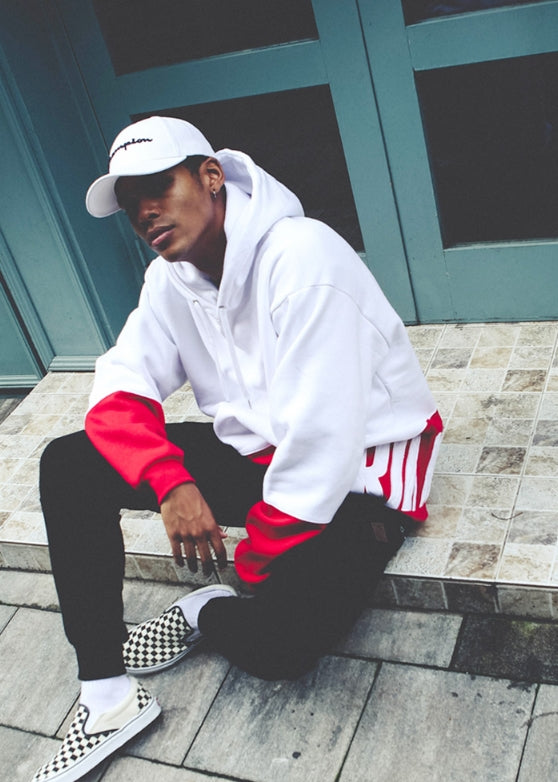 パーステップ(PERSTEP) Side Two Patch Hoodie 5color SMHD4084