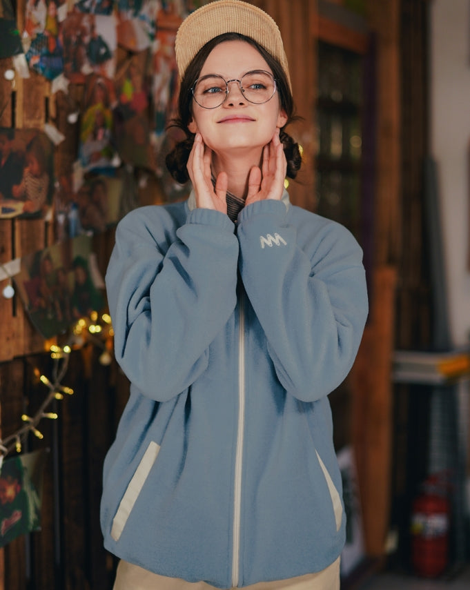 ダブルユーブイプロジェクト(WV PROJECT) Alvin Fleece Zipup BLUE SYOT7342