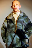 モアザンドープ (MORE THAN DOPE) Dyed fluffy jacket (khaki)