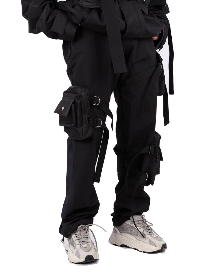 オウェンド(A-WENDE)  4/PBwork pants / black