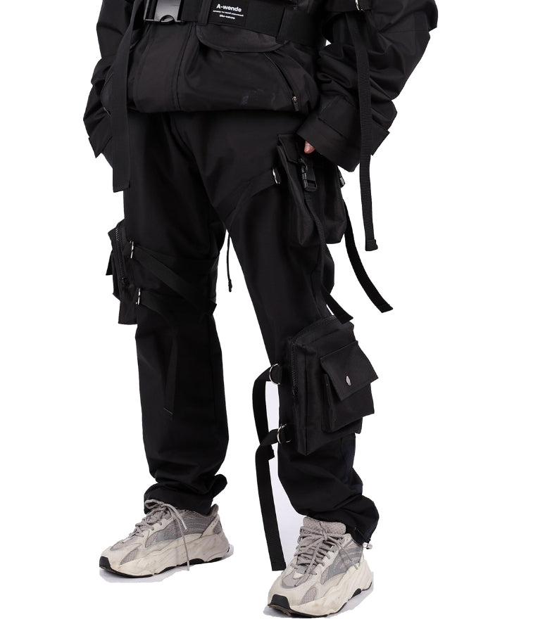 オウェンド(A-WENDE)  4/PBwork pants / black