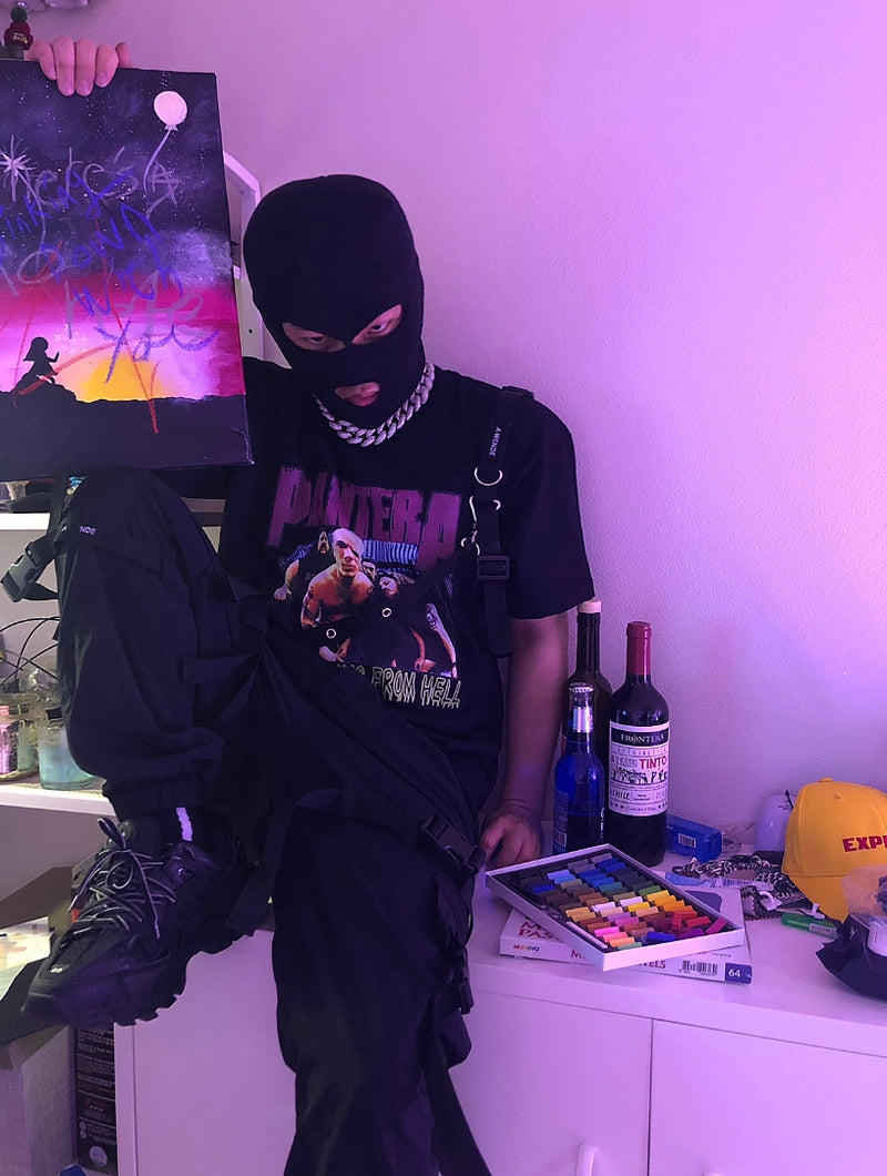 オウェンド(A-WENDE) Nylon Belt Jogger Pants