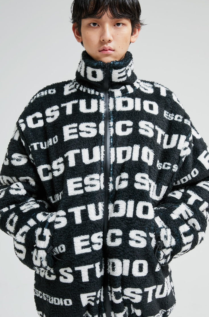 イーエスシースタジオ(ESC STUDIO) ESC pattern fleeced jacket