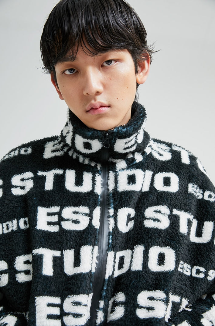 イーエスシースタジオ(ESC STUDIO) ESC pattern fleeced jacket