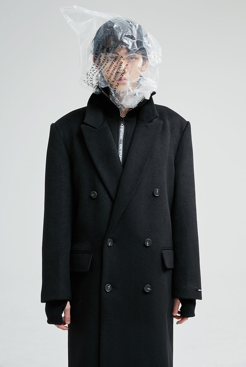 イーエスシースタジオ(ESC STUDIO)  Over size double coat (black)