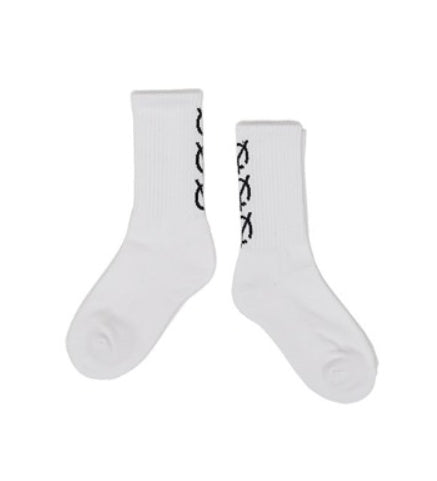 オーワイ(OY) TRIPLE LOGO SOCKS-WHITE