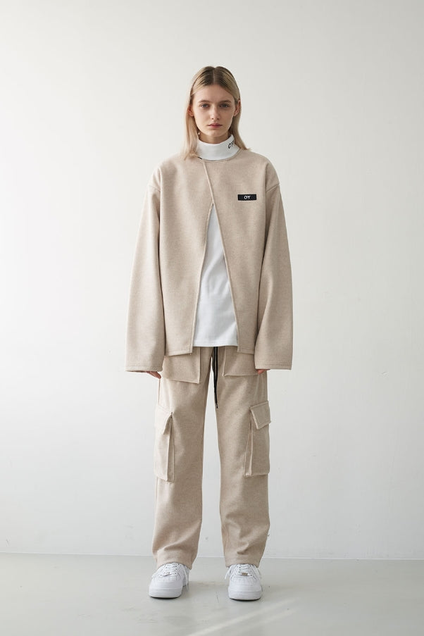 オーワイ(OY) WARM CARGO PANTS-BEIGE