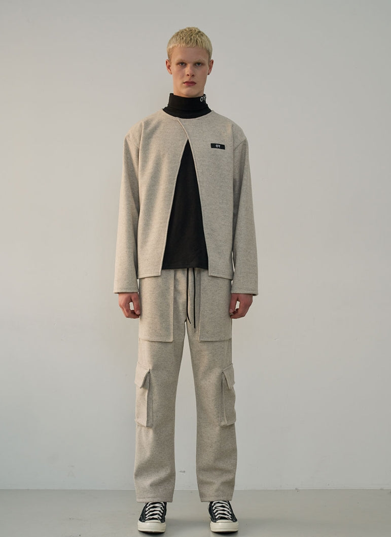 オーワイ(OY)WARM CARGO PANTS-GREY