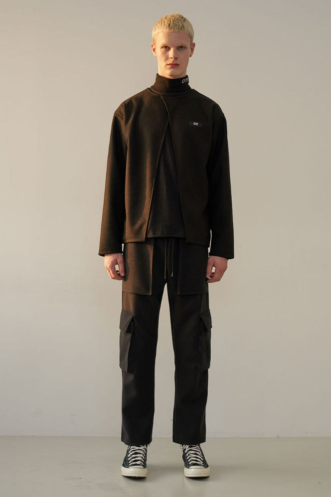 オーワイ(OY) WARM CARGO PANTS-BLACK