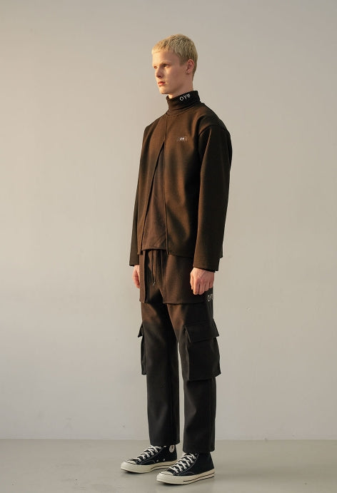 オーワイ(OY) WARM CARGO PANTS-BLACK