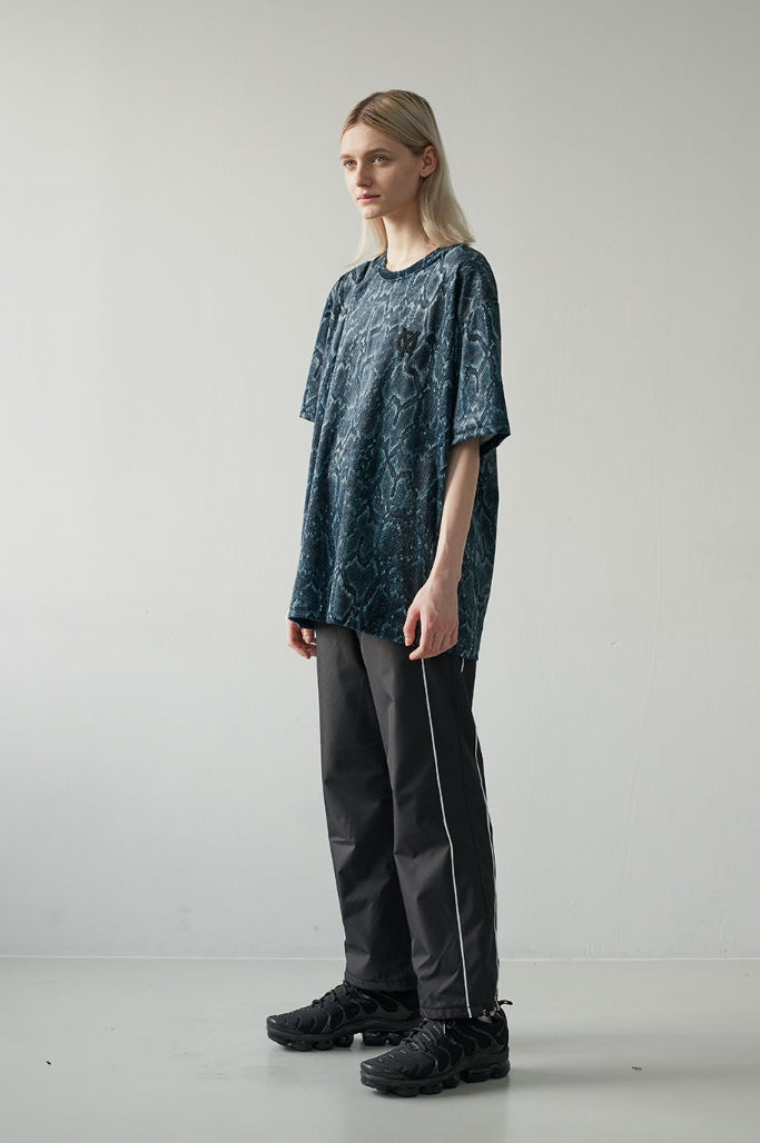 オーワイ(OY) VELOUR SNAKE LOGO T-SHIRTS -GREEN