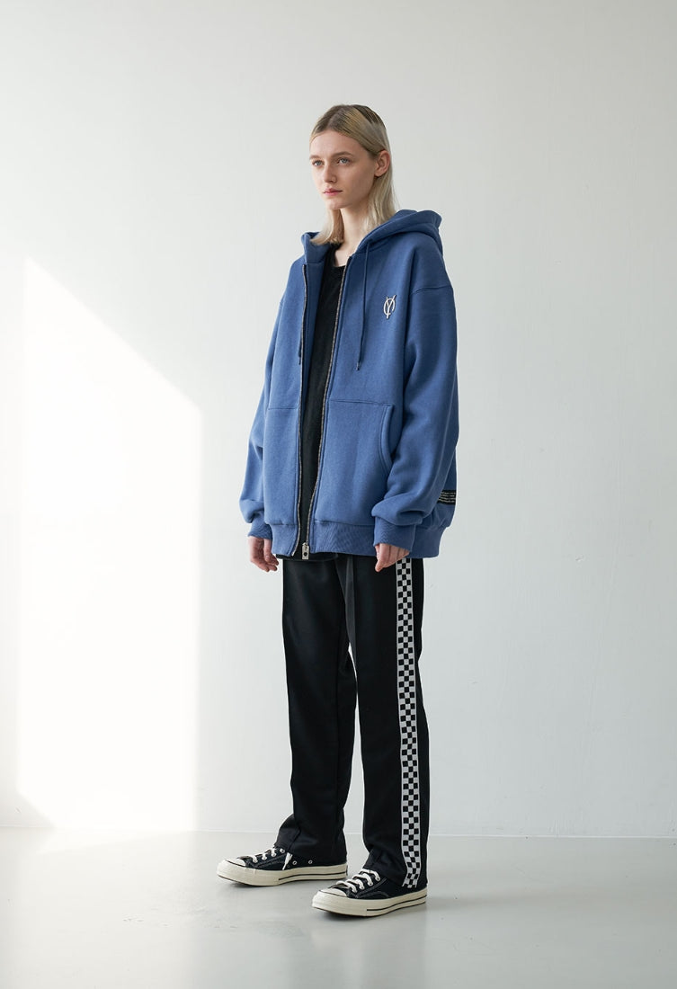 オーワイ(OY)LOGO FULL HOODIE ZIP- DEEP BLUE