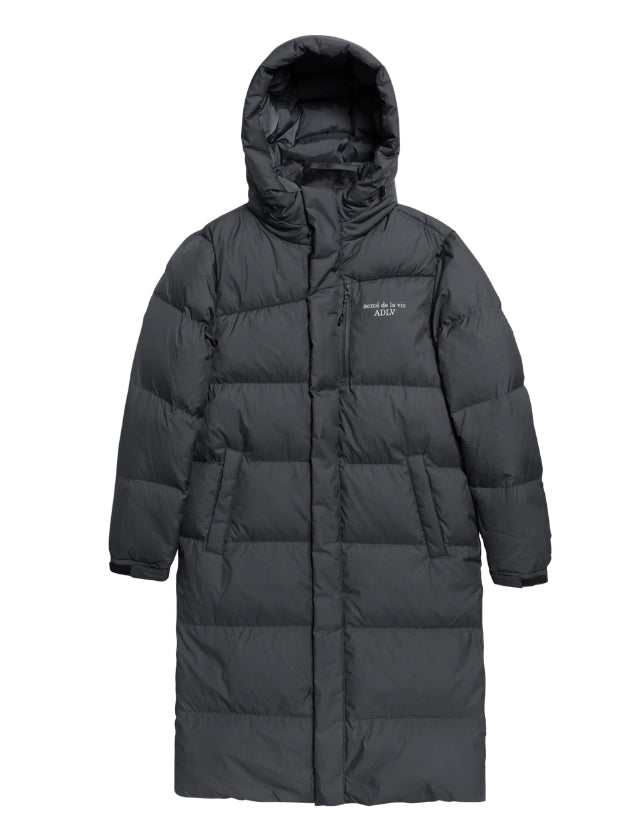 アクメドラビ(acme' de la vie) ADLV OVERSIZED LONG DUCK DOWN GREY