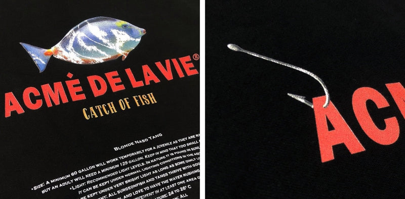 アクメドラビ(acme' de la vie) ADLV AQUARIUM HOODIE BLACK NASO TANG