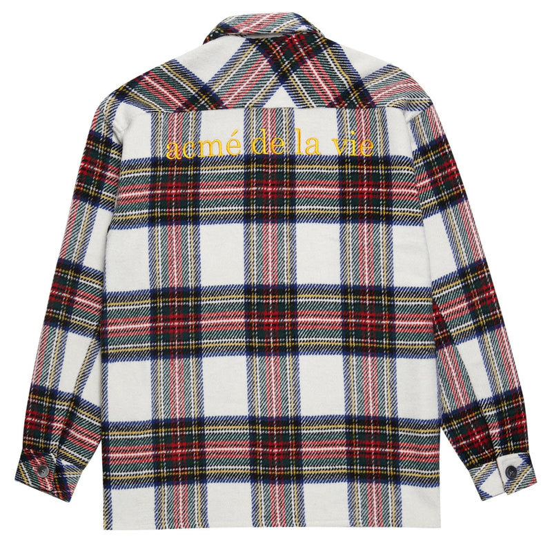 アクメドラビ(acme' de la vie)  ADLV CHECK SHIRT JACKET IVORY