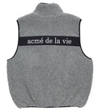 アクメドラビ(acme' de la vie) ADLV SHERPA ZIP-UP VEST GREY