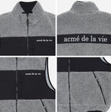 アクメドラビ(acme' de la vie) ADLV SHERPA ZIP-UP VEST GREY