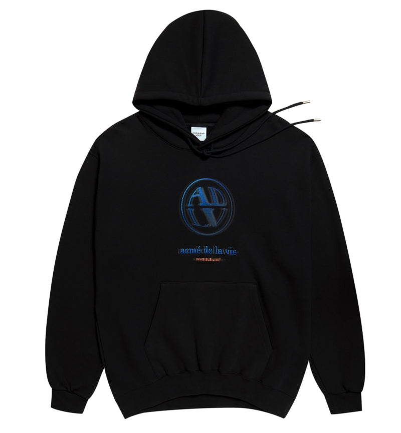 アクメドラビ(acme' de la vie) ADLV INVISIBLE HOODIE BLACK