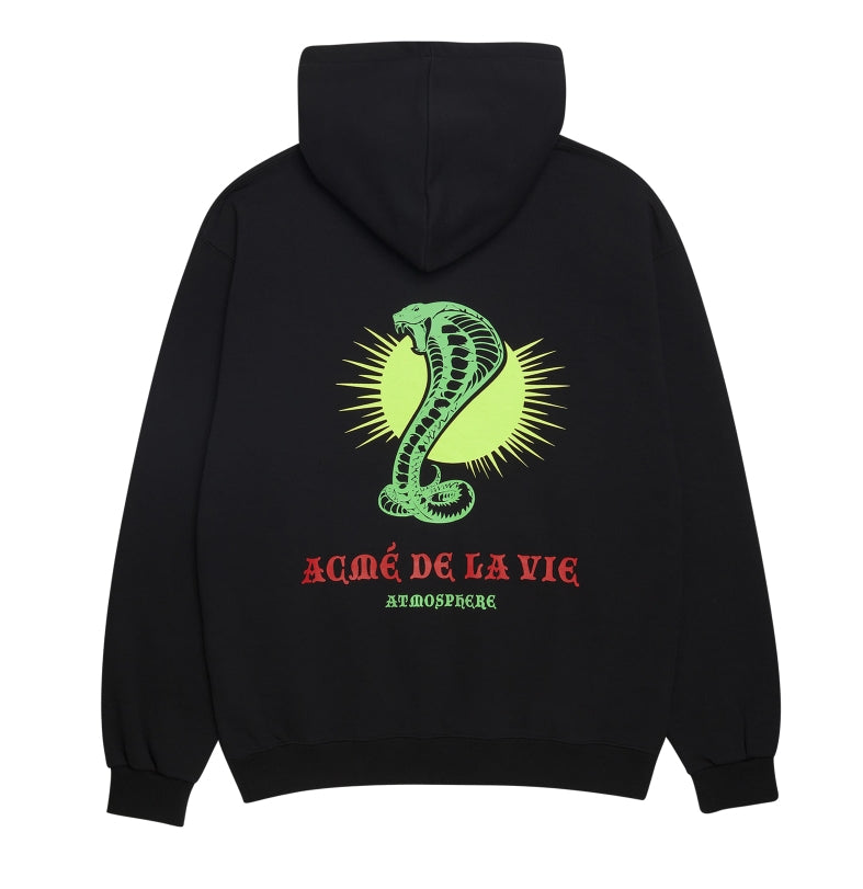 アクメドラビ(acme' de la vie) COBRA GLOW IN THE DARK HOODIE BLACK