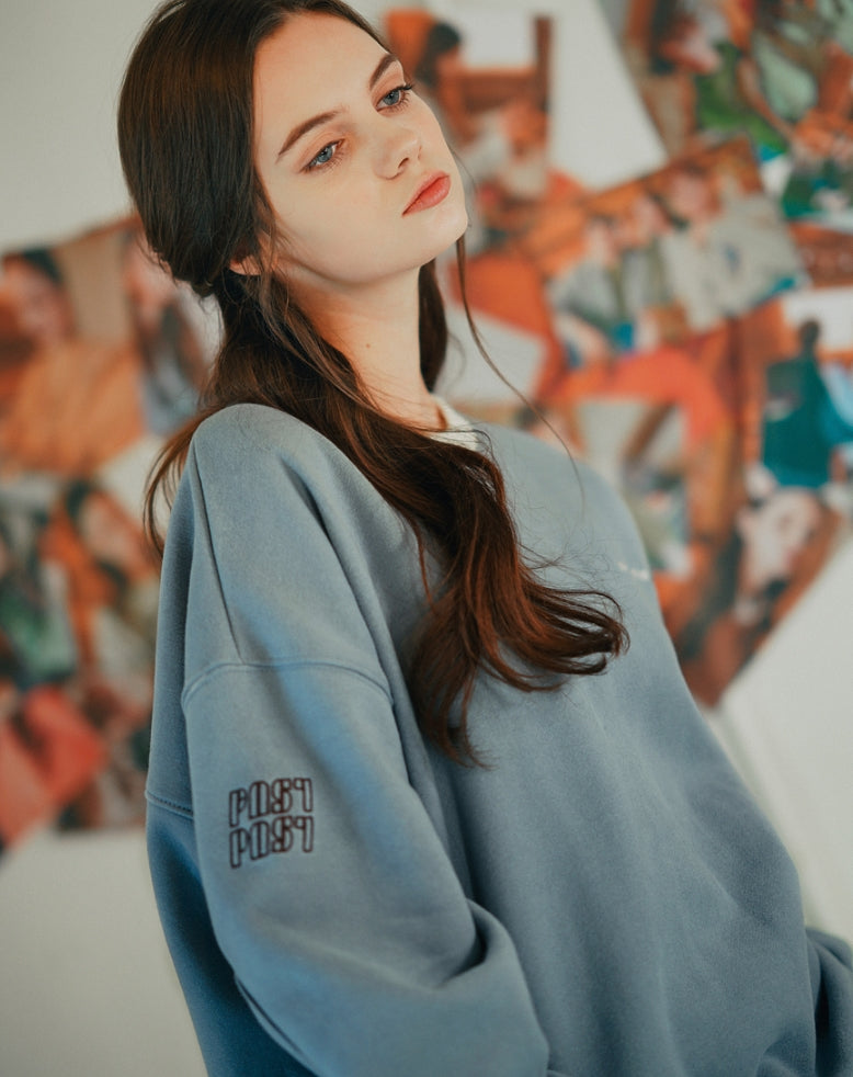 ダブルユーブイプロジェクト(WV PROJECT) JERRY SWEATSHIRTS BLUE MJMT7348