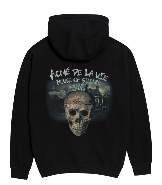 アクメドラビ(acme' de la vie) ADLV HOUSE OF SILENCE HOODIE ZIP-UP BLACK