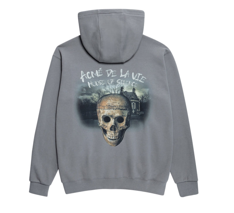 アクメドラビ(acme' de la vie) ADLV HOUSE OF SILENCE HOODIE ZIP-UP GREY